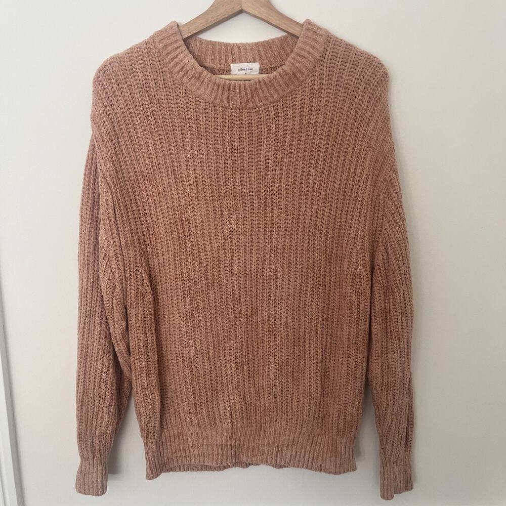 Wilfred Free Fishermans Chenille Sweater Medium Dusty Pink‎